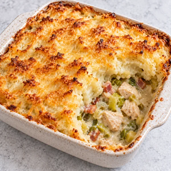Leek, Chicken & Bacon Lardon Pie